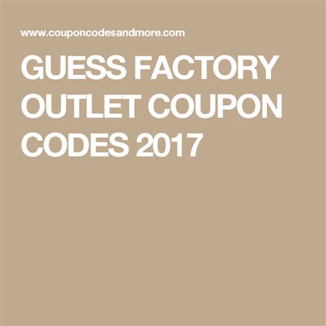 guess factory first order code